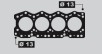 GASKET FOR RENAULT TRAFIC  7701040180 10081000 ￠95